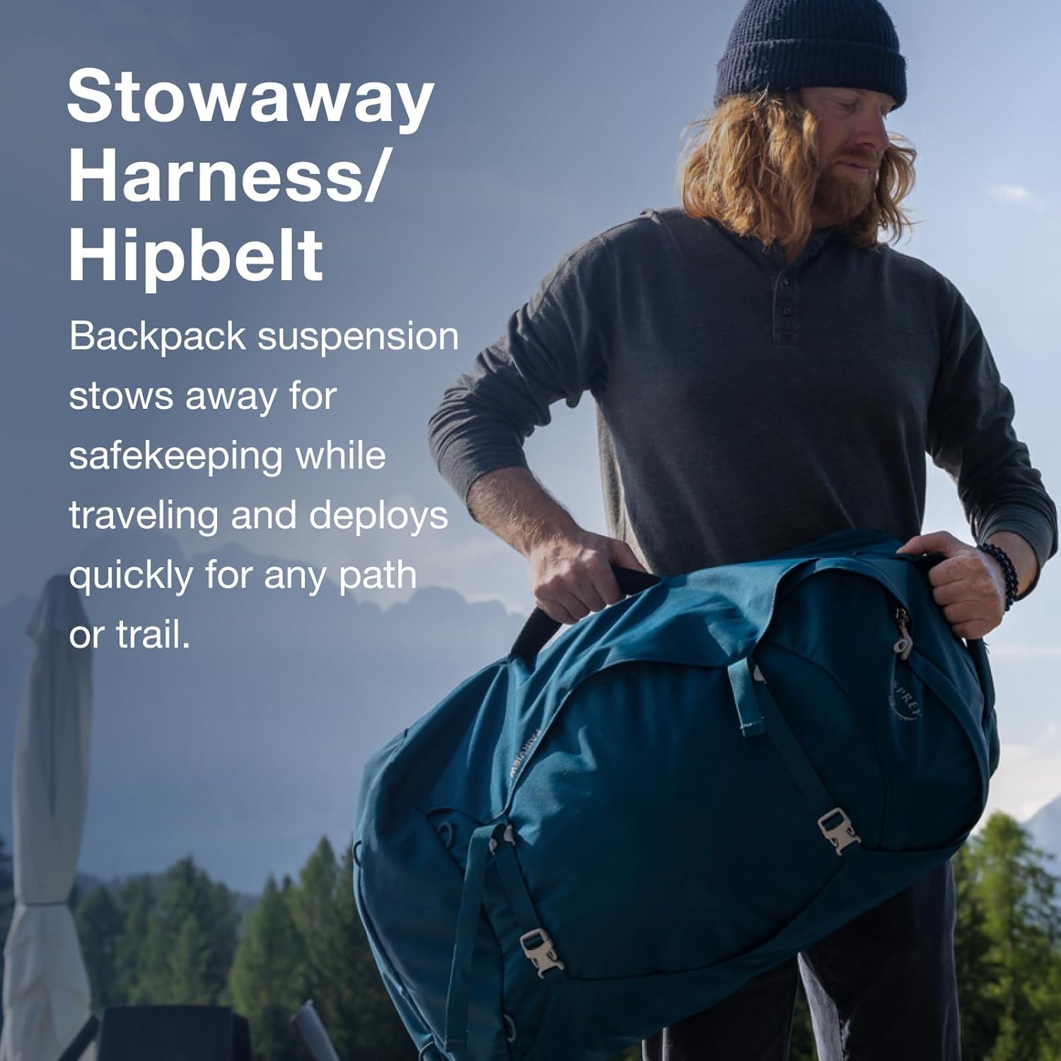 Osprey Fairview 40L Reiserucksack für Damen, Night Jungle Blue