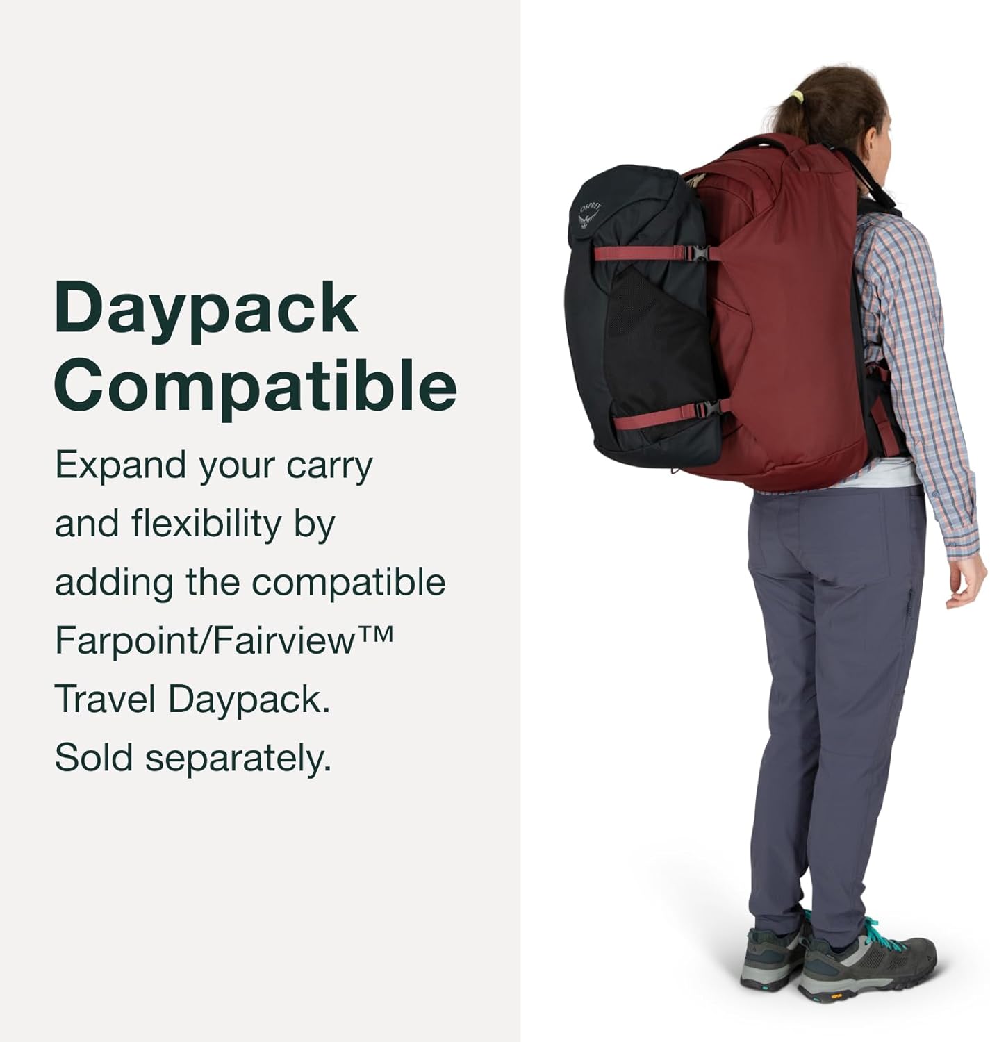 Osprey Fairview 40L Reiserucksack für Damen, Night Jungle Blue
