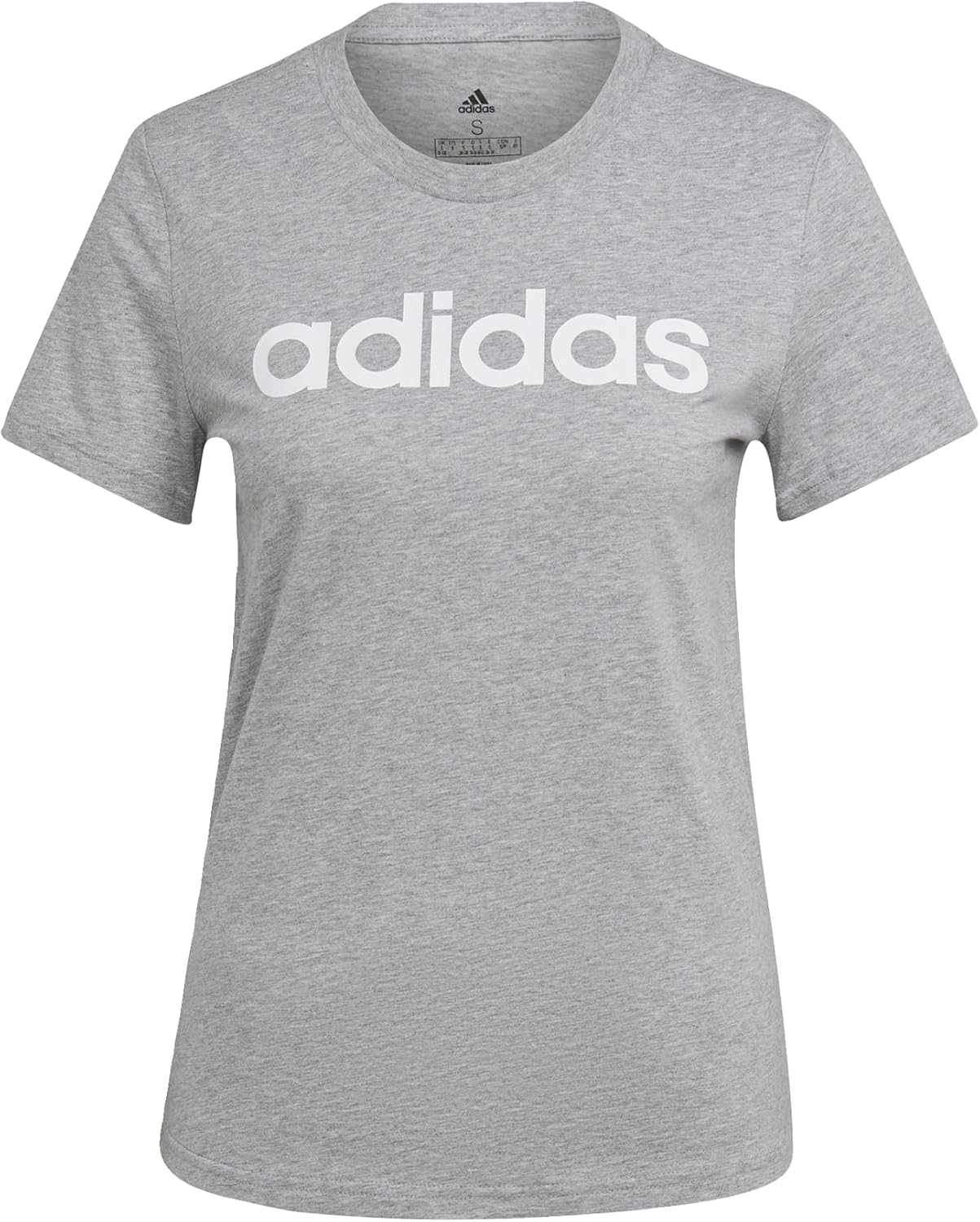 เสื้อยืดลายโลโก้ Slim Essentials จากแบรนด์ adidas Women's Loungewear