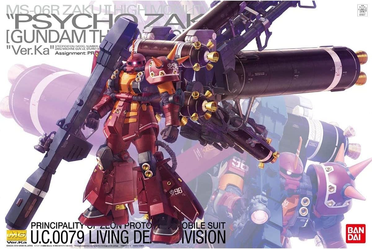 BANDAI Psycho Zaku (Ver. Ka) Gundam Thunderbolt, Hobby MG 1/100