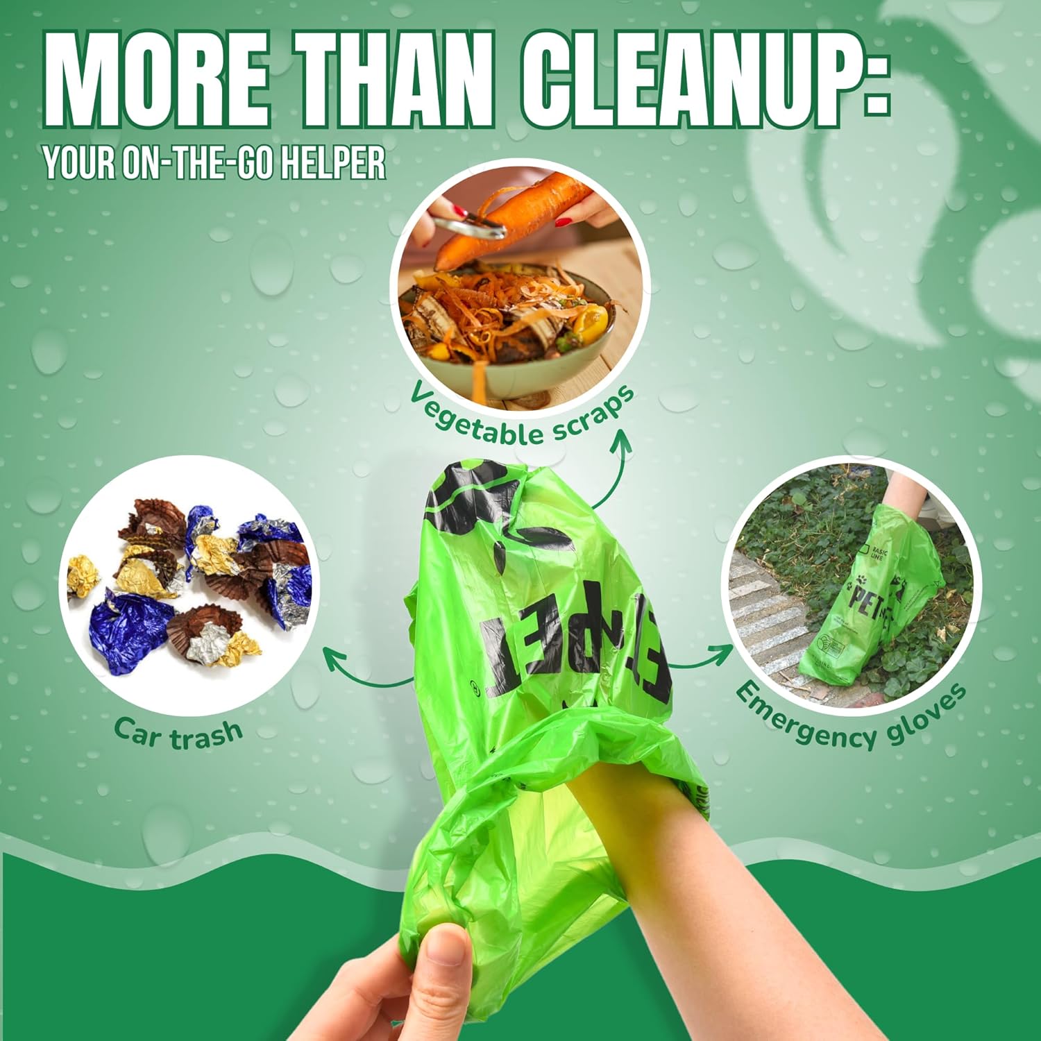 Pet N Pet Poop Bags For Dogs 540 Counts, 38% Plant Based  62% PE Dog Poop Bags Rolls, Unscented Dog Bags, Green Doggie Poop Bags, Dog Waste Bags, Cat Litter Bags, Cat Poop Bags, Pet Supplies for Dogs