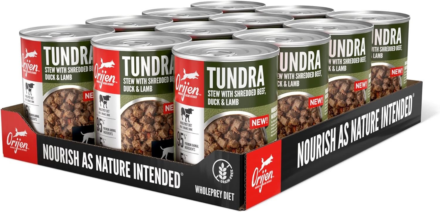 ORIJEN Tundra Stew Wet Dog Food, WholePrey Ingredients, 12.8oz (Case of 12) · v3