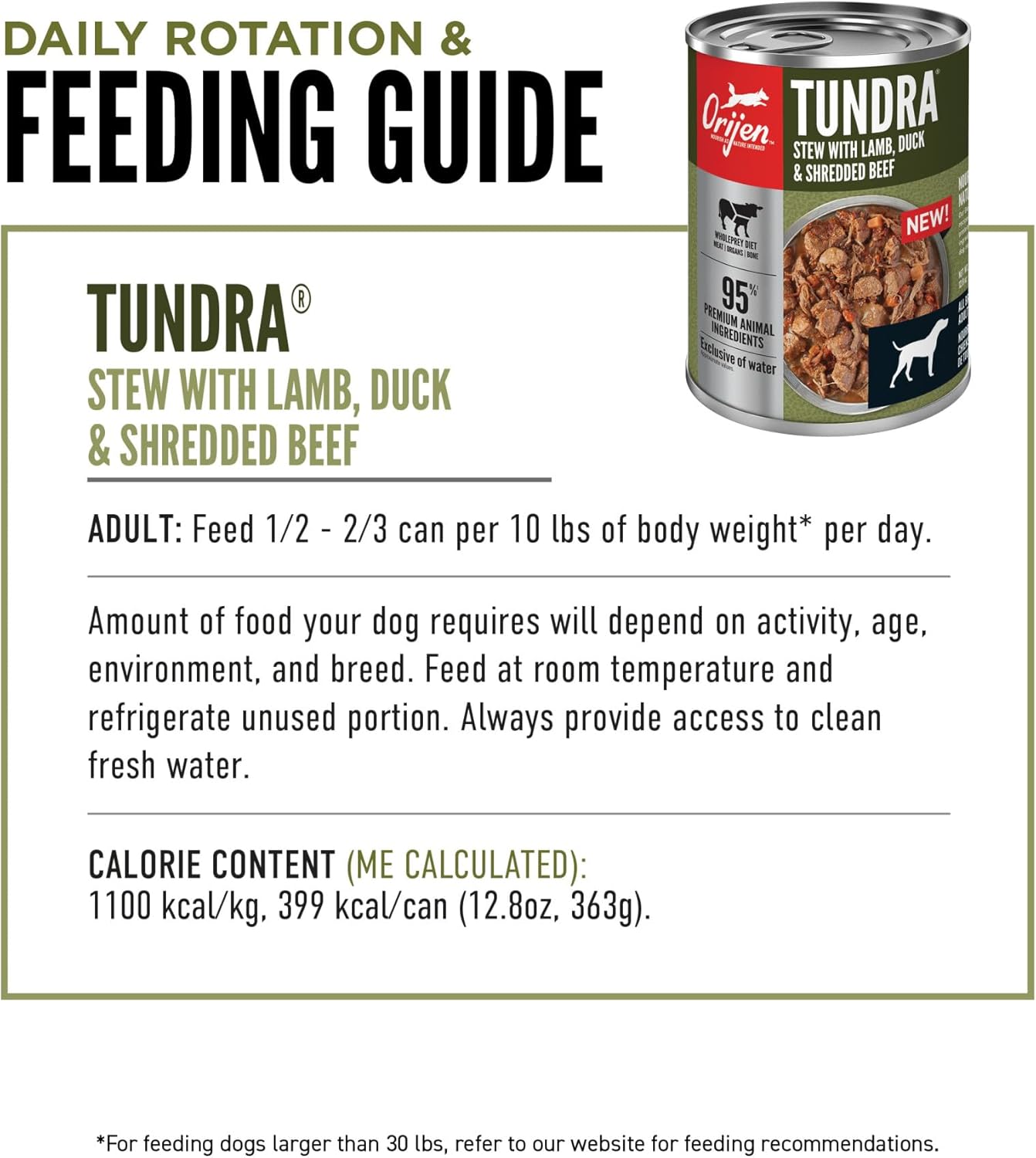 ORIJEN Tundra Stew Wet Dog Food, WholePrey Ingredients, 12.8oz (Case of 12) · v3