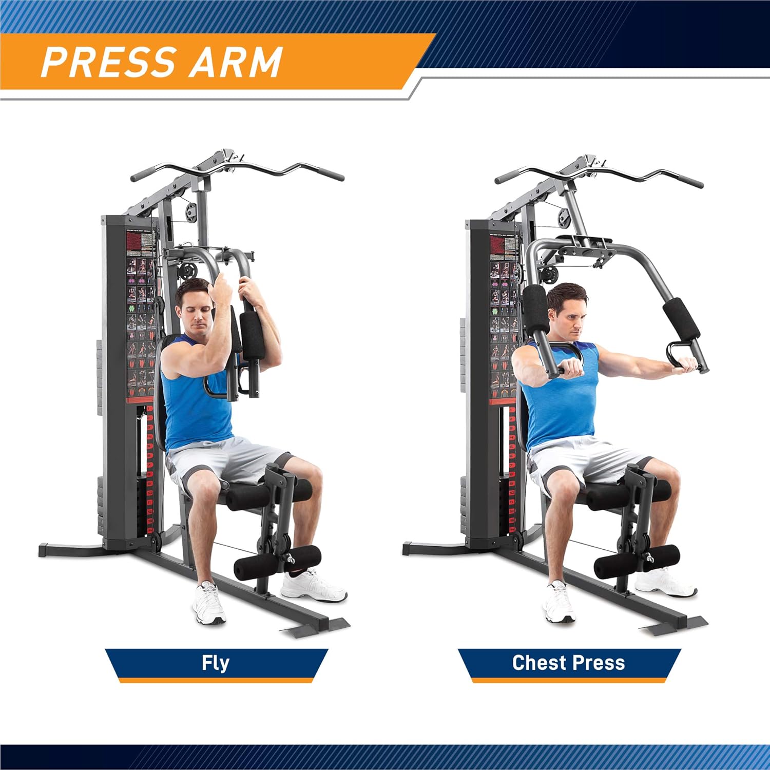 Marcy Multifunction Steel Home Gym 150lb Weight Stack Machine · v8