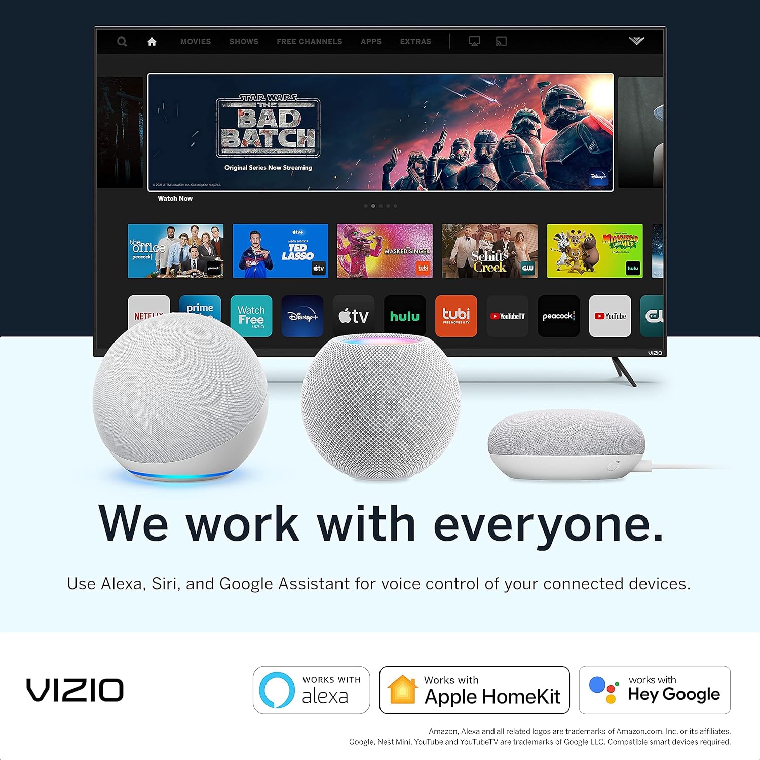 Televisor inteligente VIZIO Full HD 1080p de la serie D con Apple AirPlay y Chromecast integrados, duplicación de pantalla para segundas pantallas, 150 canales de streaming gratuitos, D32f4-j01, modelo 2021 (renovado)