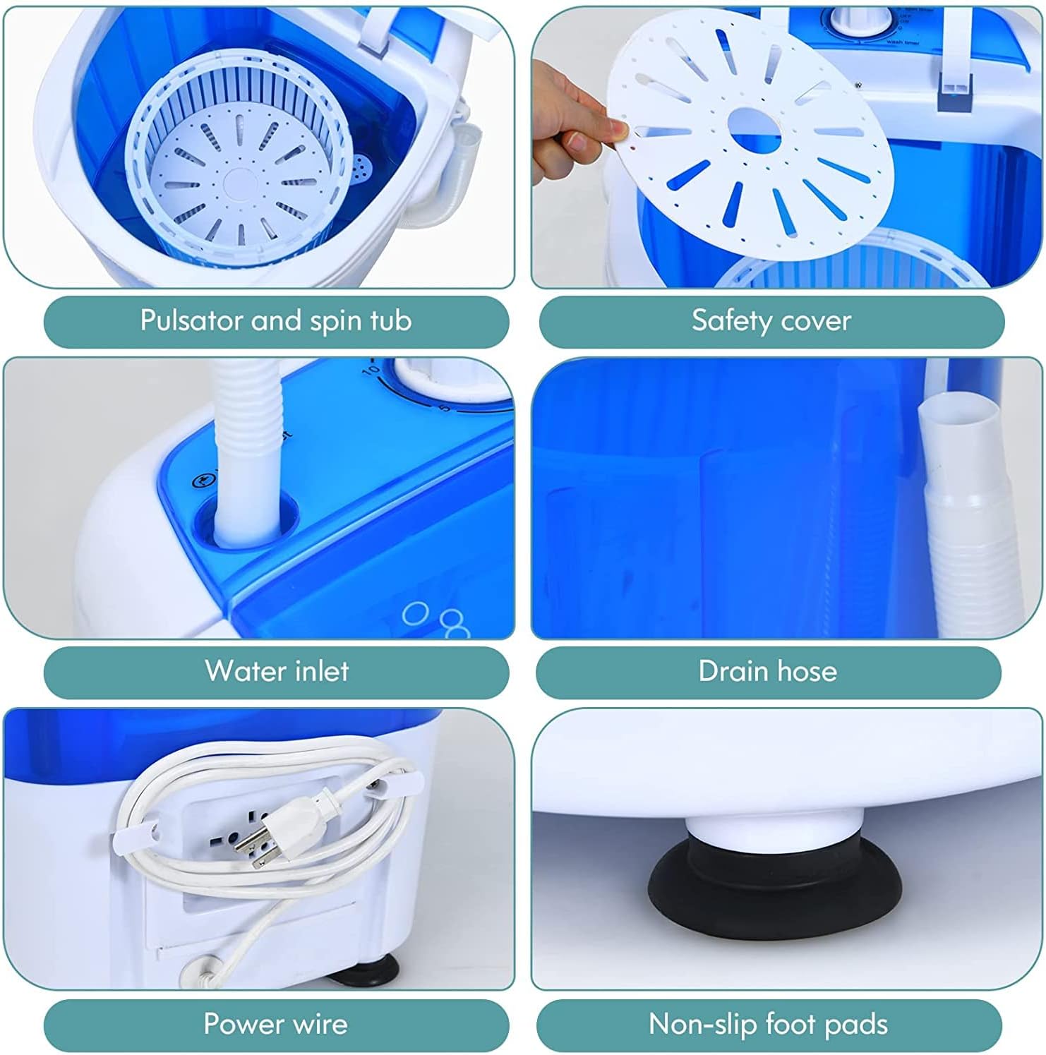 Generic GO-KA-RT75690OE Mini Washing Machine, Blue · v5