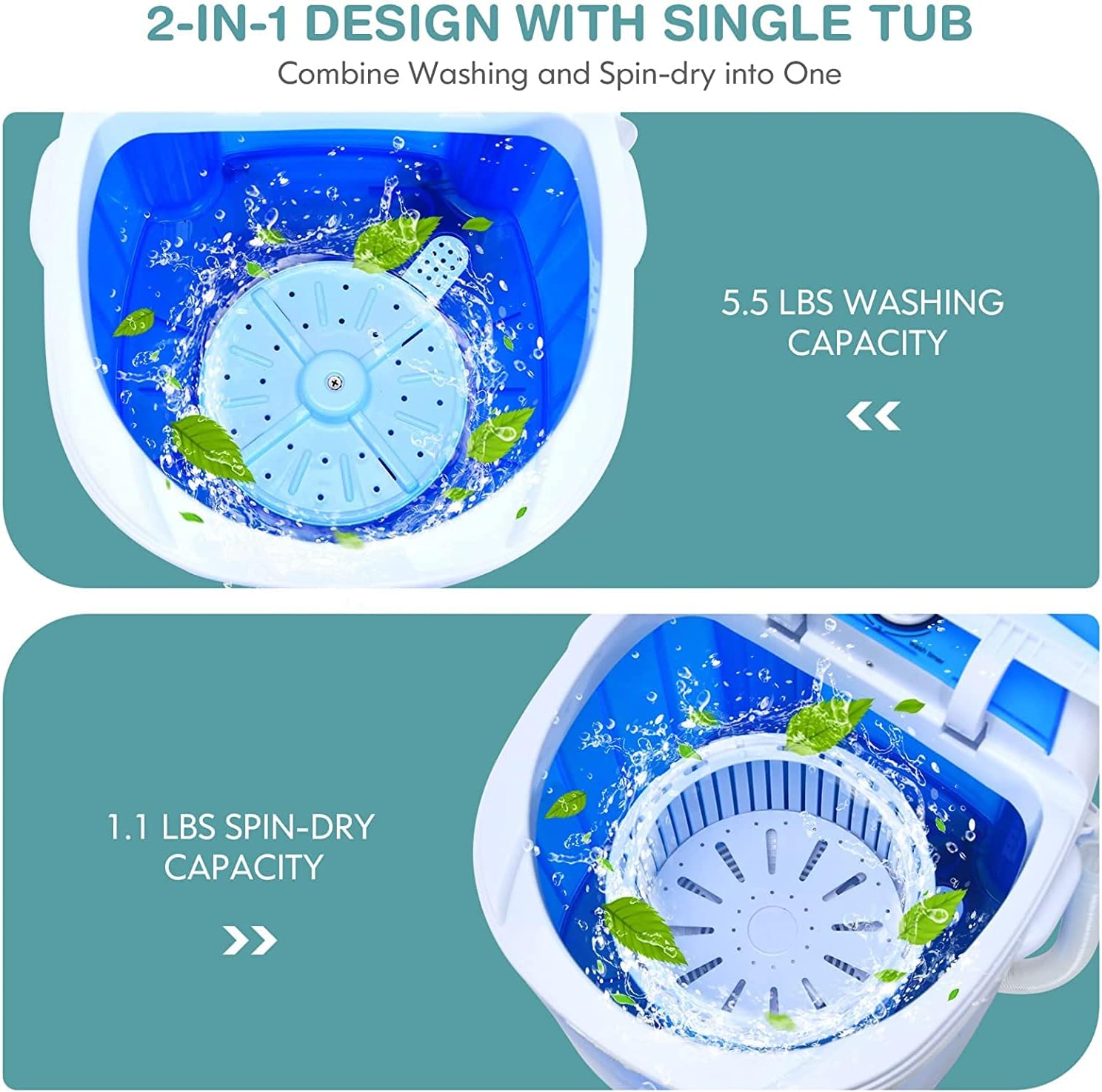 Generic GO-KA-RT75690OE Mini Washing Machine, Blue · v5