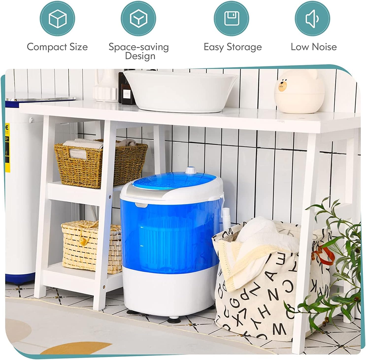 Generic GO-KA-RT75690OE Mini Washing Machine, Blue · v5