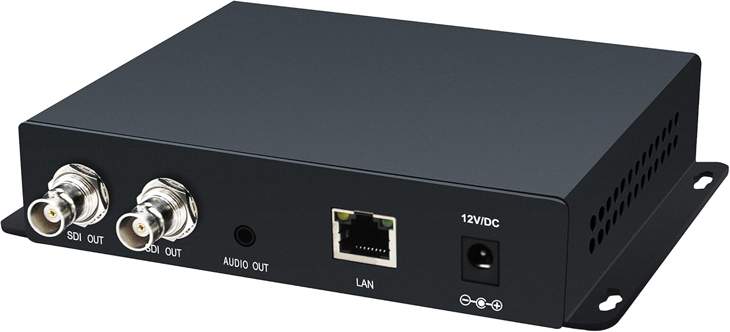 HD 3G SDI Decoder IP Streaming to HD-SDI Audio Video Decoder H.265 H.264 Stream Decoder · v2