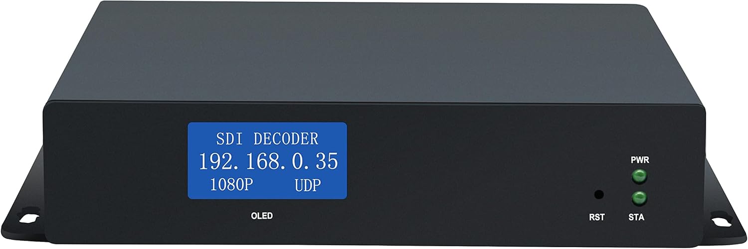 HD 3G SDI Decoder IP Streaming to HD-SDI Audio Video Decoder H.265 H.264 Stream Decoder · v2
