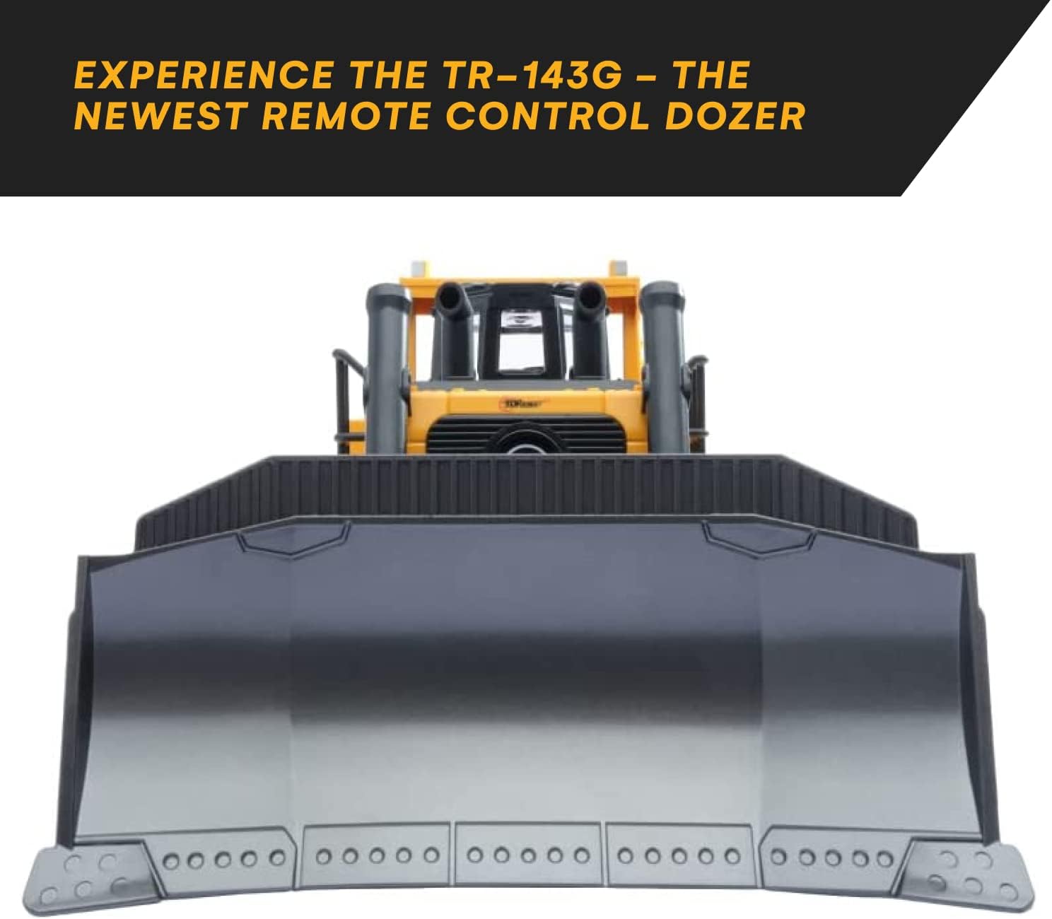 Top Race RC Bulldozer Toys for Boys - Remote Control Construction Vehicle with Metal Shovel - Heavy-Duty RC Front Loader - 5 Channel Remote Control Backhoe - RC Bulldozer for Adults and Kids · v6