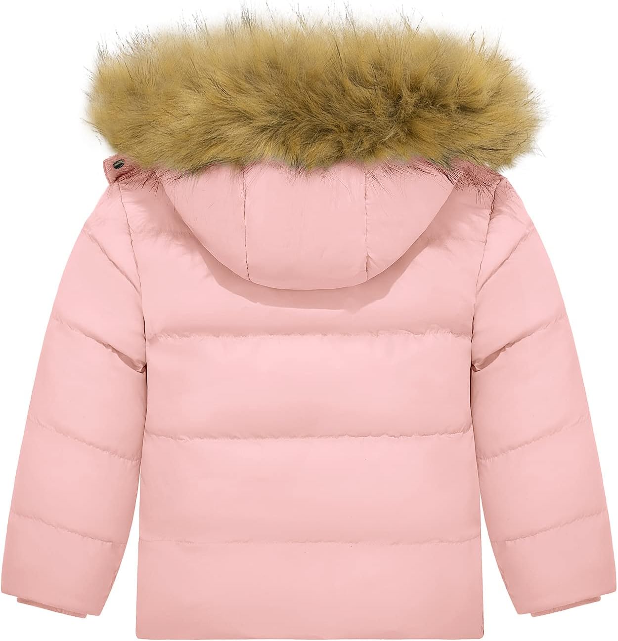 YXP Girls Puffer Jackets Warm Fleece Lined Winter Coats with Detachable Hood · v2