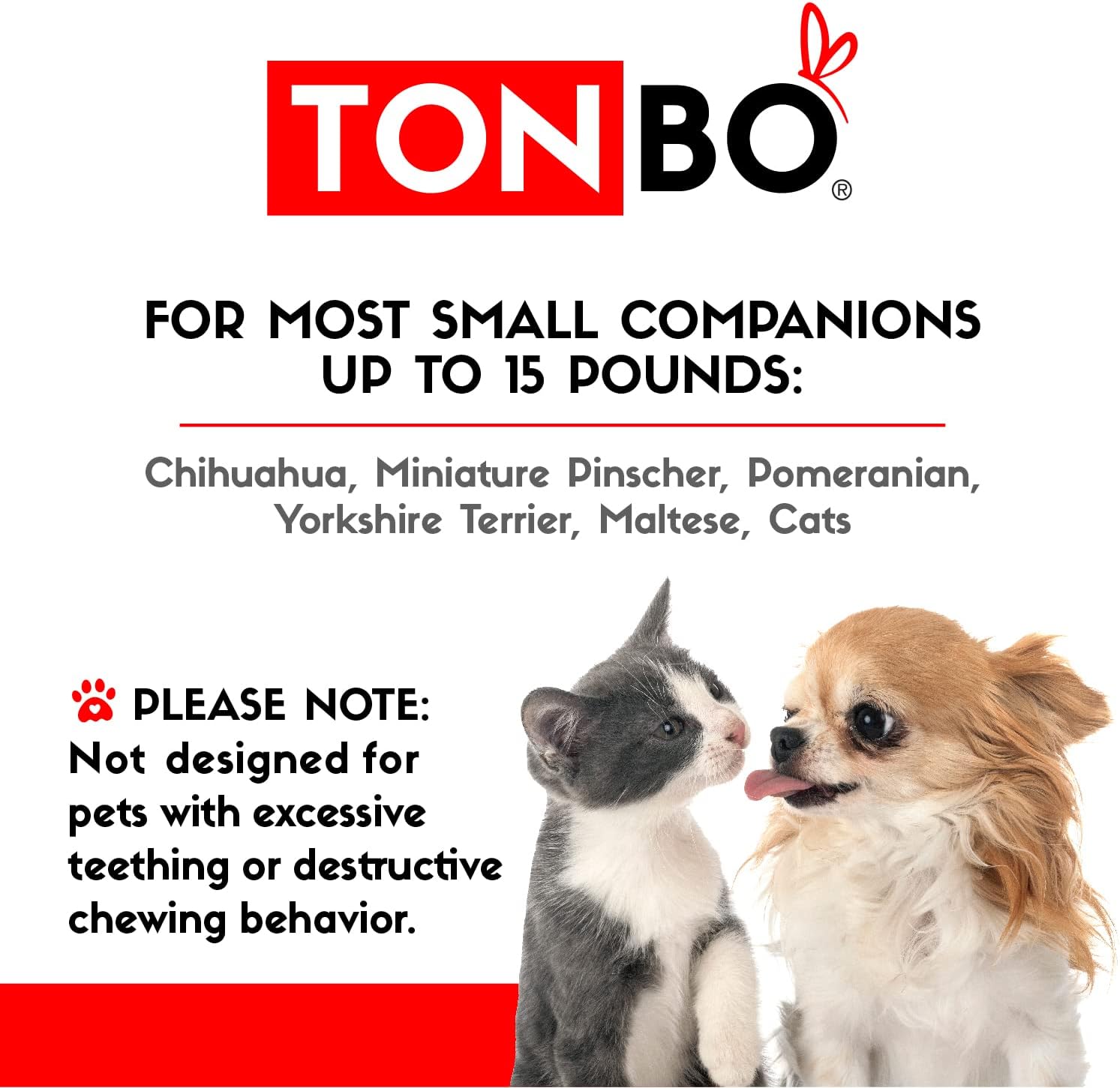 TONBO Hundebett aus weichem Plüsch, klein, niedlich und gemütlich, für Hunde und Katzen geeignet, waschmaschinen- und trocknergeeignet (Erdbeerrot)