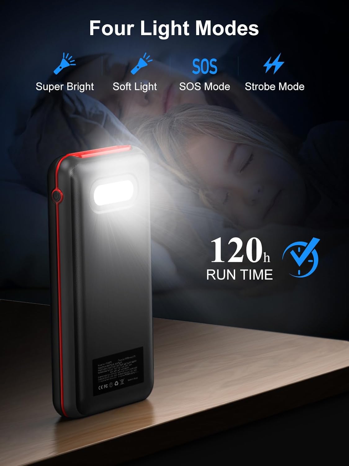 Chargeur portable, batterie externe de 30 000 mAh avec charge rapide de 22,5 W, 4 sorties, chargeur externe, USB C, 20 W, pour iPhone, Samsung, Pad Mini et plus encore