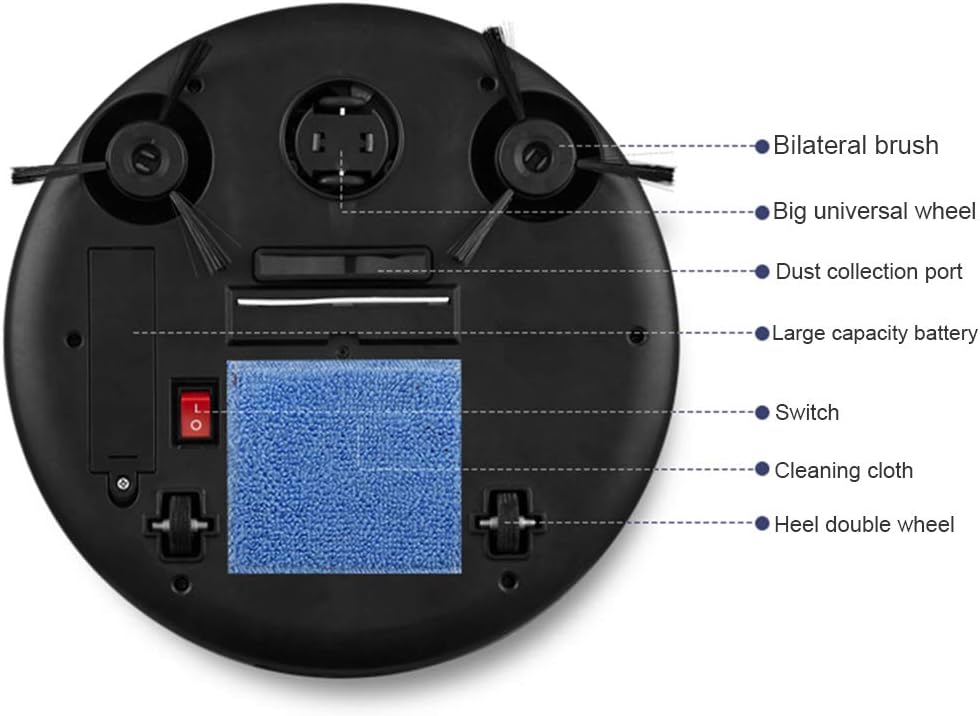 Robot Vacuum Cleaner, 3 in 1 Intelligent Robot Vacuum Self Emptying and Mop Combo Automatic Self-Charging Robotic Vacuum Ideal for Pet Hair, Carpets, Hard Floors · v3