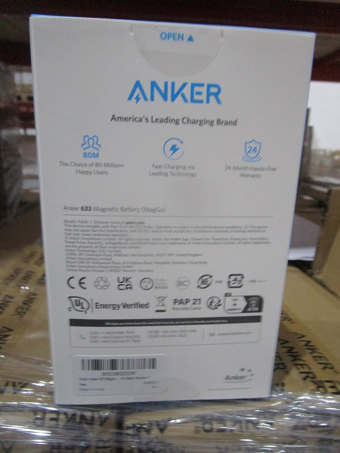Anker 633 Magnetic Battery, 10,000mAh Foldable Wireless Portable Charger, 20W USB-C Power Delivery Power Bank with Stand, Magsafe-Compatible for iPhone 16/15/14/13/12 Series · v2