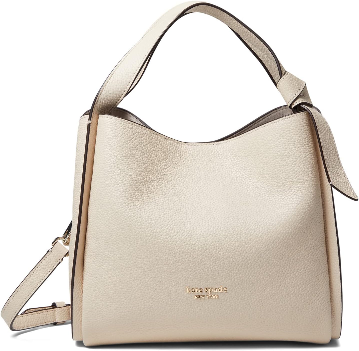 kate spade new york Womens Knott Pebbled Leather Medium Crossbody Tote