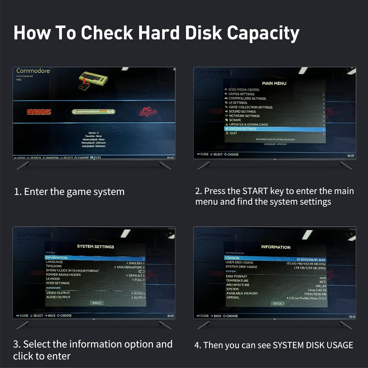 2TB Oyun Sürücüsü, USB 3.0, Dahili 120000 Oyunlar, Mac OS/Linux/Windows XP/7/8/10/11 ile Uyumlu Harici Sabit Sürücü, Taşınabilir HDD