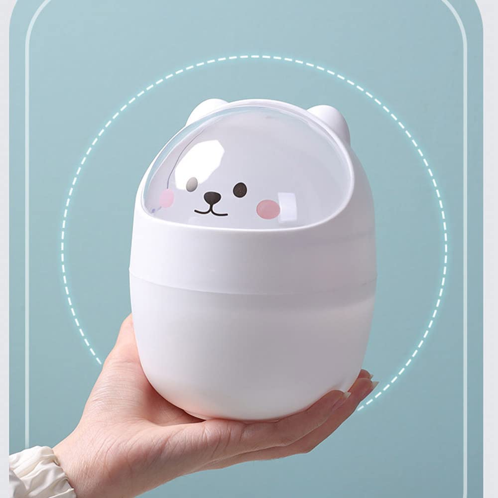 Cartoon Desktop Trash Can Creative Organizer Cute Mini Cat Table Dining Storage Box Desk Decoration Household Daily Necessities · v2