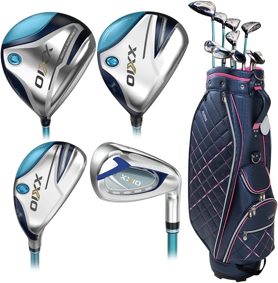 XXIO 2022 Women 12 Premium Full Set RH 11 Clubs   1 Cart Bag Navy · v4