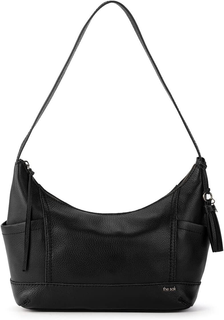 The Sak womens Kendra Hobo Bag in Leather Timeless Elevated Silhouette Soft Supple Handcrafted Sustainably, Black Ii, One Size US · v2