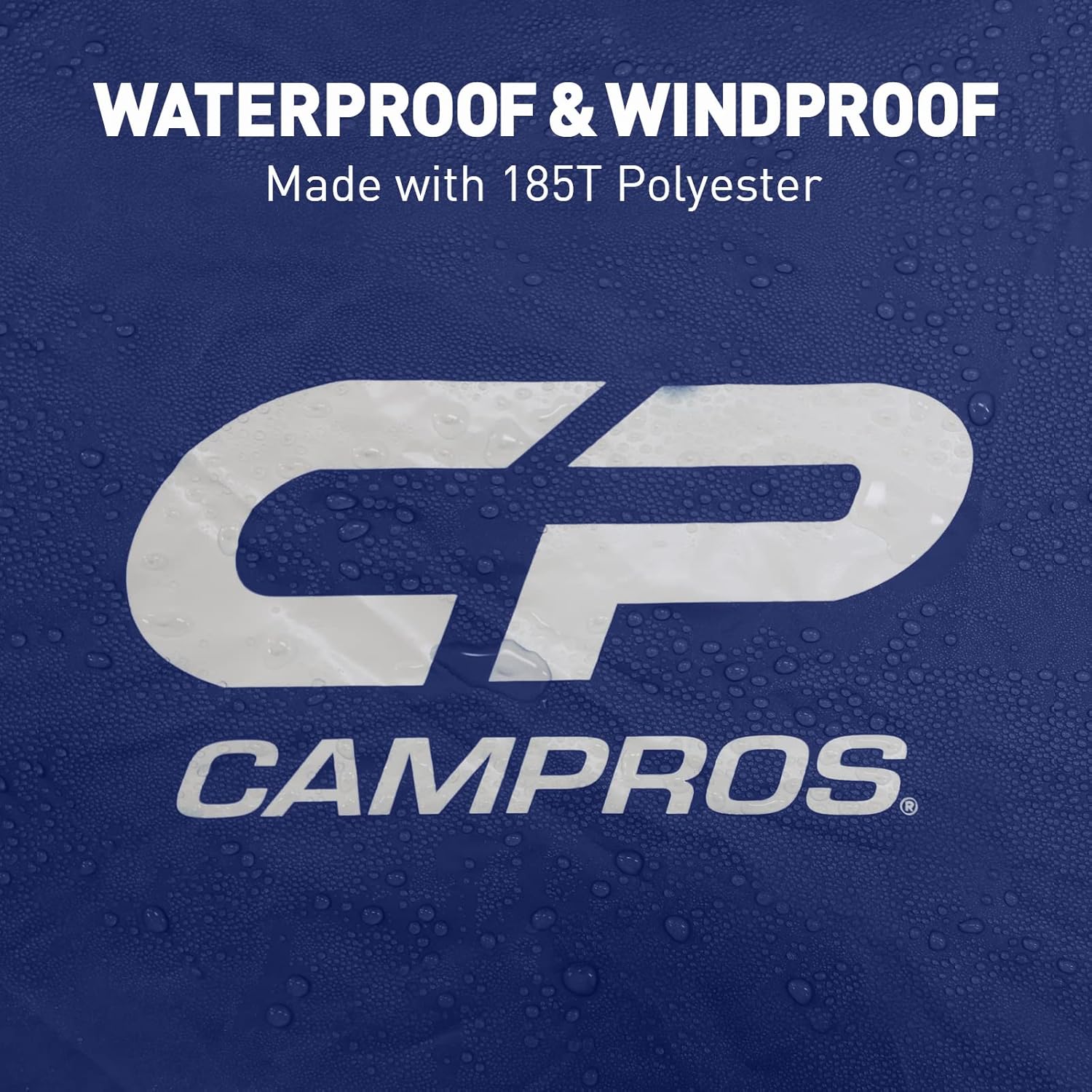 CAMPROS CP Tent 9 Person Camping Tents, 2 Room Water Resistant Family Tent with Top Rainfly, 4 Large Mesh Windows, Double Layer, Easy Set Up, Portable with Carry Bag