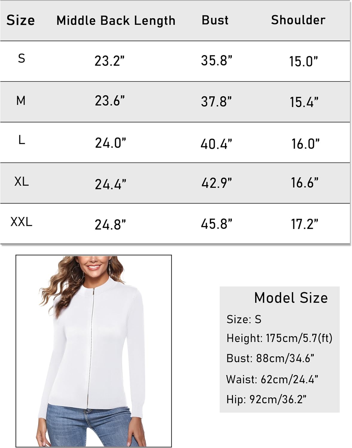 Totatuit Womens Long Sleeve Knitted Zip Up Sweater Cardigans Sweaters Lightweight Zipper Sweatshirts Jacket
