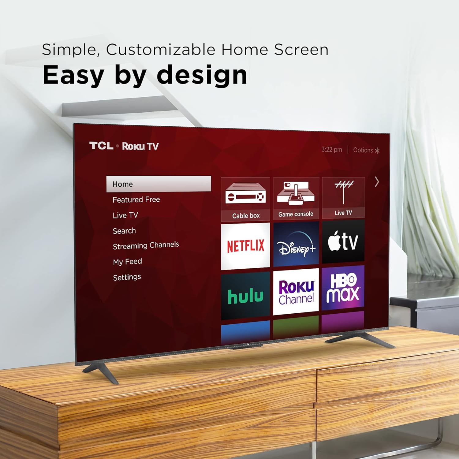 TCL 55 Class 4-Series 4K UHD HDR Smart Roku TV(Wi-Fi, RF, USB, Ethernet, HDMI) - 55S455 · v7