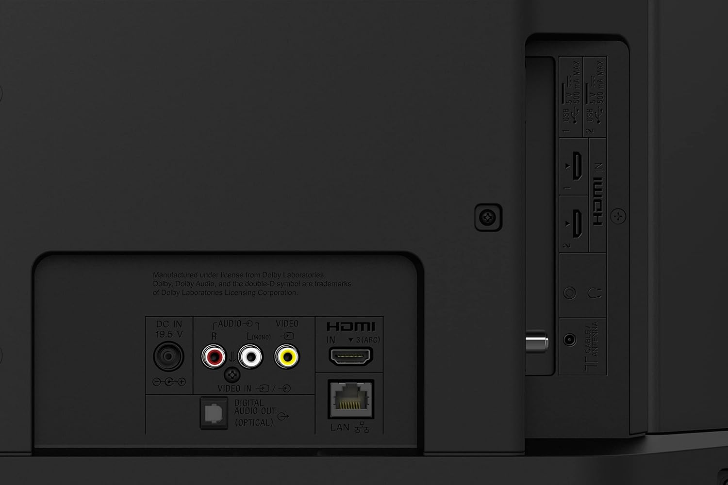 Téléviseur LED HDR HD 720p Sony 32 pouces, série W830K avec Google TV et Google Assistant, modèle 2022, noir