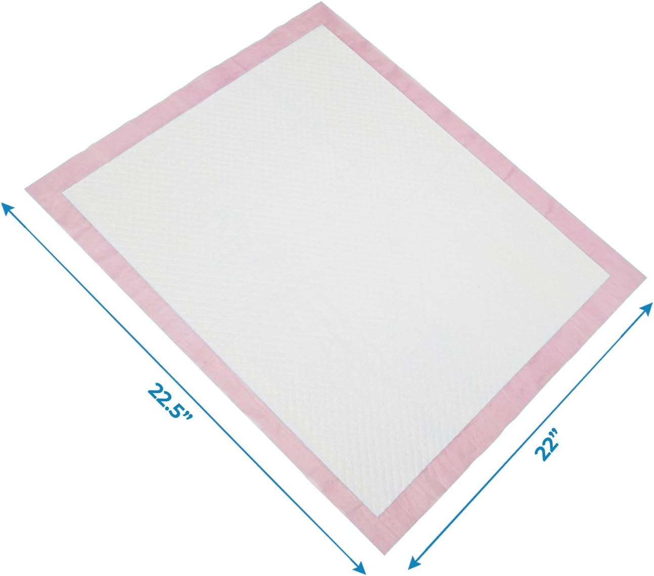 Best Pet Supplies (22.5 x 22") Disposable Puppy Pads for Whelping Puppies and Training Dogs, 100 Pack, Ultra Absorbent, Leak Resistant, and Track Free for Indoor Pets, Floor Protection - Baby Pink