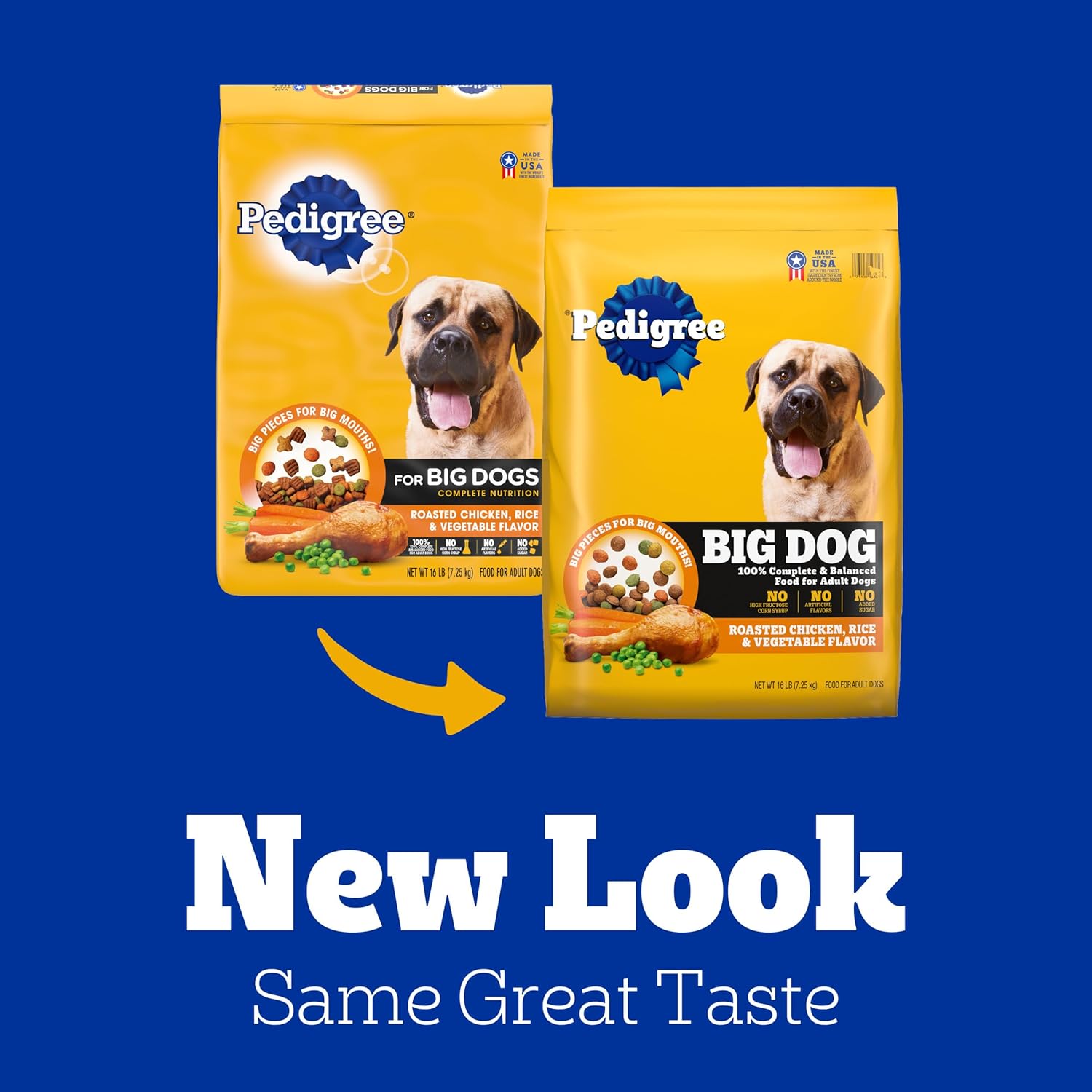 Pedigree Complete Nutrition Big Dog Dry Dog Food, Roasted Chicken, Rice and Vegetable Flavor, 16 lb. Bag · v2