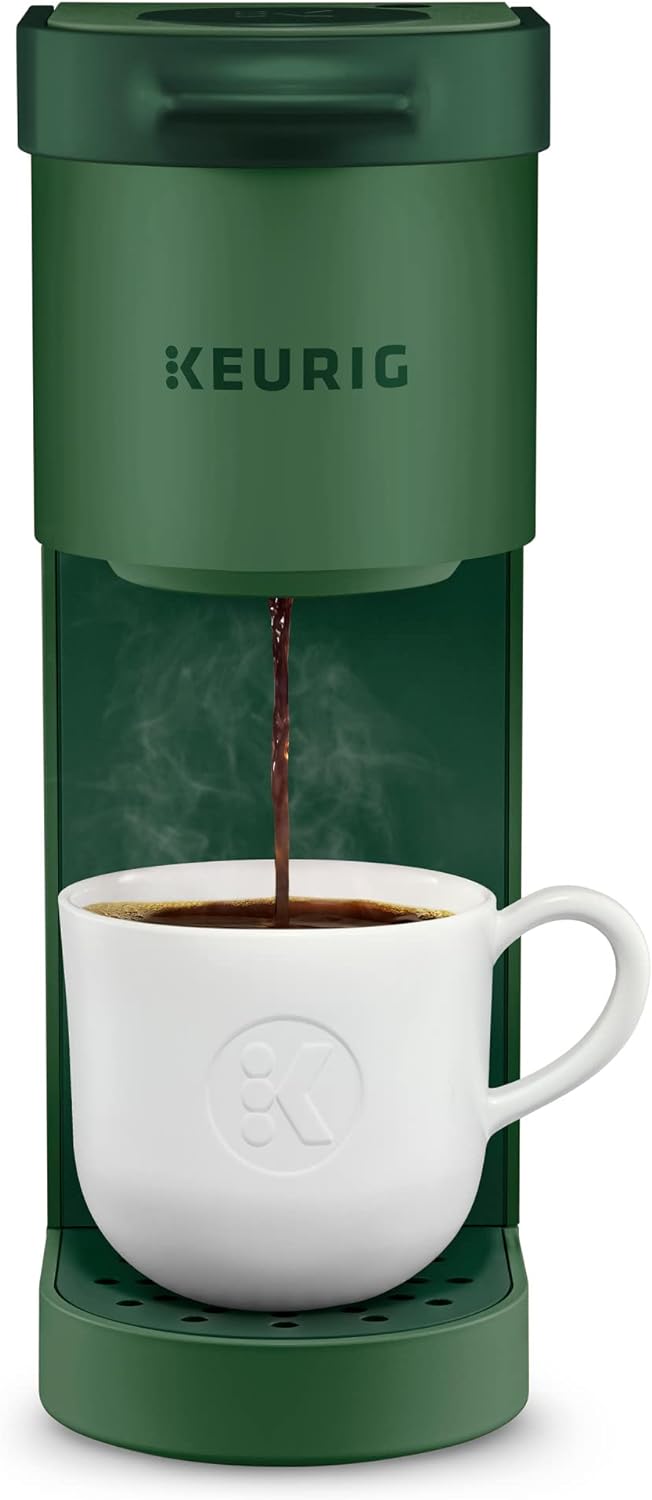 Keurig K-Mini Single Serve K-Cup Pod Coffee Maker, 6 to 12oz Brew size, with Cord Storage, Perfect for Small Spaces, Evergreen · v2