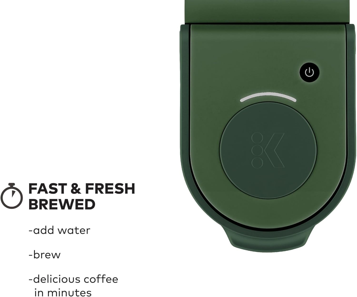Cafetera Keurig K-Mini en cápsulas K-Cup de una sola porción, tamaño de cerveza de 6 a 12 oz, con almacenamiento de cables, perfecta para espacios pequeños, de hoja perenne