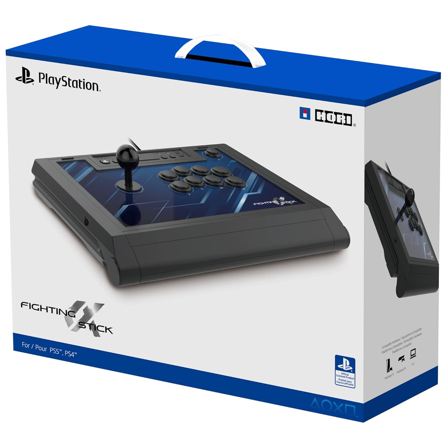 HORI PlayStation 5 Fighting Stick Alpha - Tournament Grade Fightstick for PS5, PS4, PC - Officially Licensed by Sony · v2