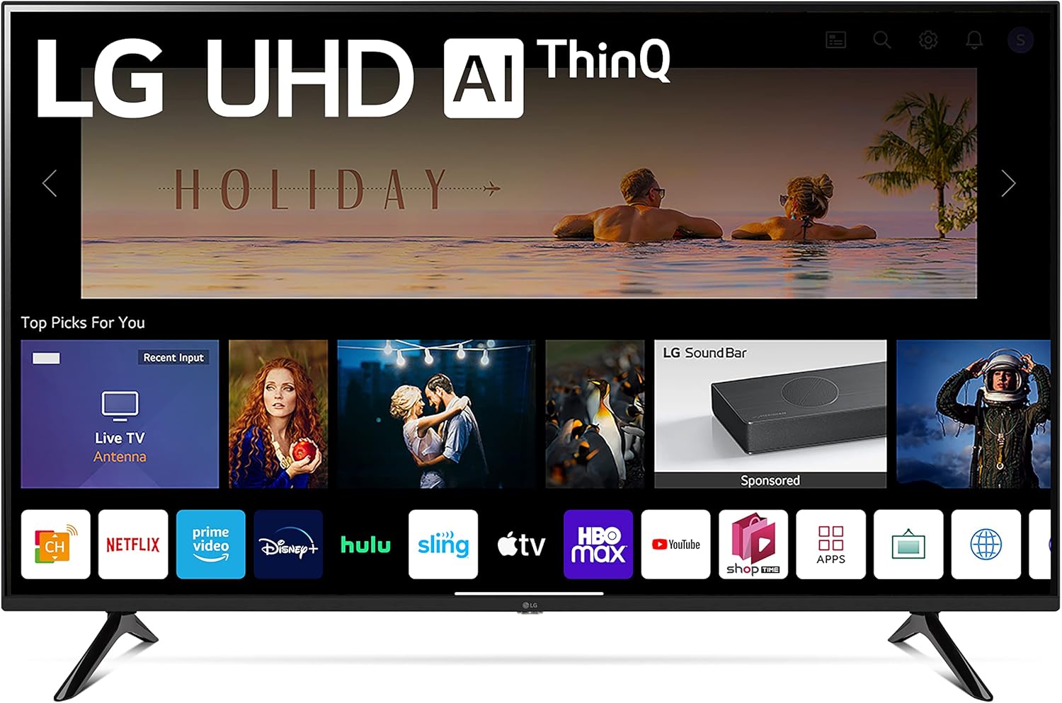 LG 50-Inch Class UQ7570 Series 4K Smart TV, AI-Powered 4K, Cloud Gaming (50UQ7570PUJ, 2022), Black · v15