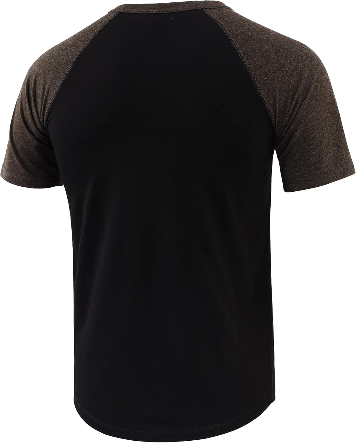 T-shirt da uomo Vetemin, stile casual classico vintage, a maniche corte/lunghe, raglan, stile Henley, Baseball Active