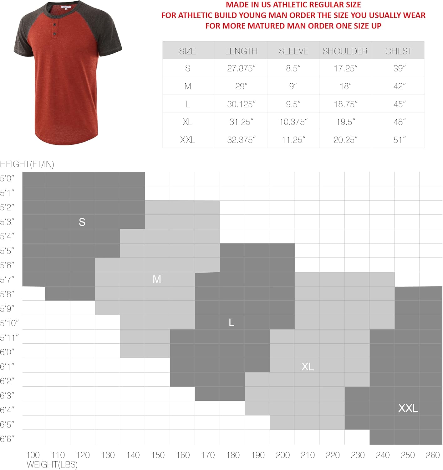 T-shirt da uomo Vetemin, stile casual classico vintage, a maniche corte/lunghe, raglan, stile Henley, Baseball Active