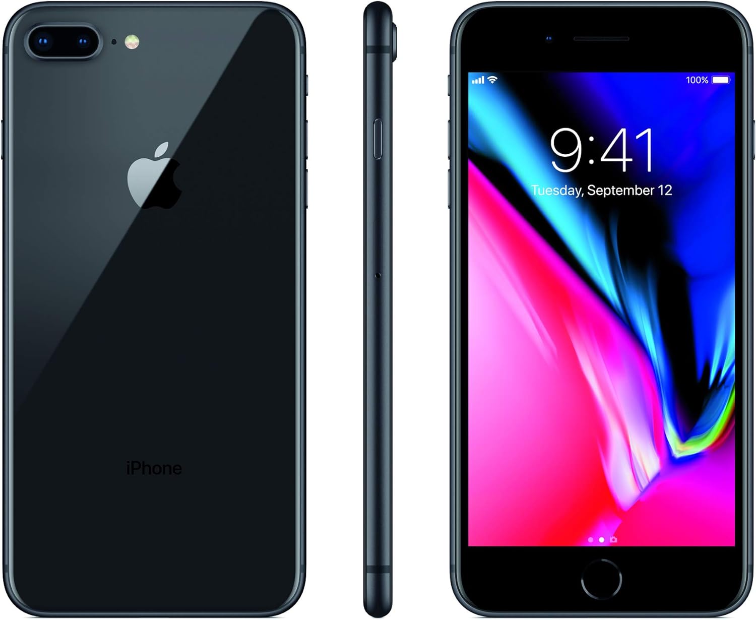 Tracfone Apple iPhone 8 Plus 4G LTE Prepaid Smartphone - 64 GB - Space Grey - Zablokowany nośnik