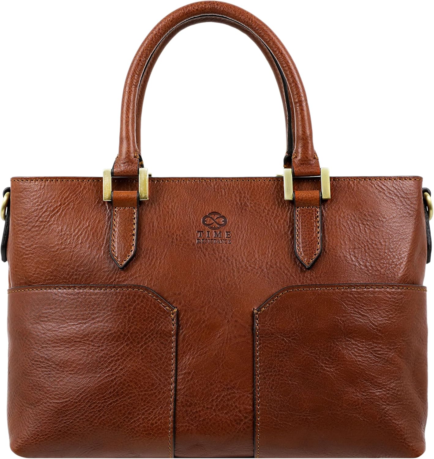 Time Resistance Full-Grain Leather Purse for Women - Leather Handbag - Top Handle Bag - Tote Bag · v6