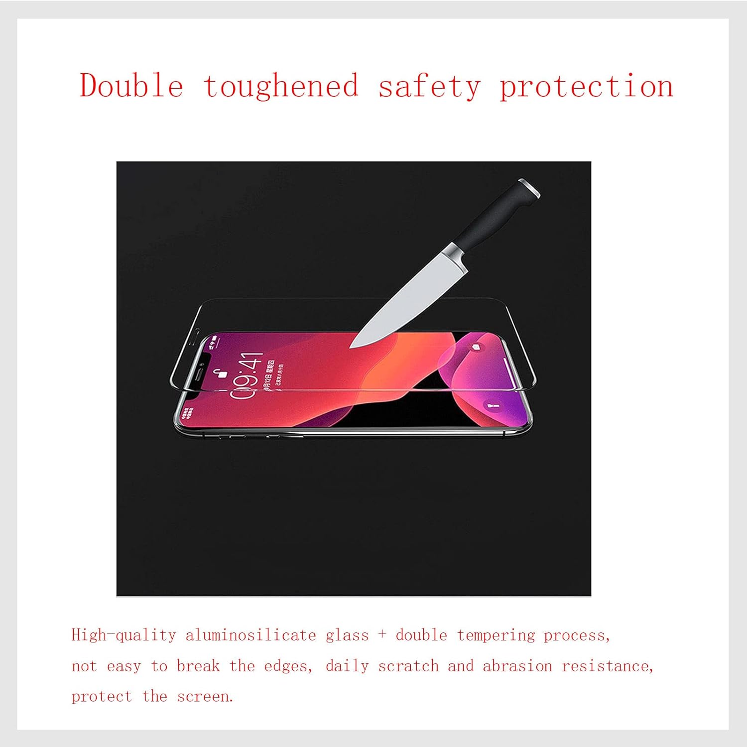 [Lot de 2] Coque Ikiiqii pour TCL 20S T7730, 20 S, dureté 9H, film de protection d'écran en verre trempé HD, film de protection pour téléphone portable, anti-rayures et sans bulles, dureté 9H, Ultra HD