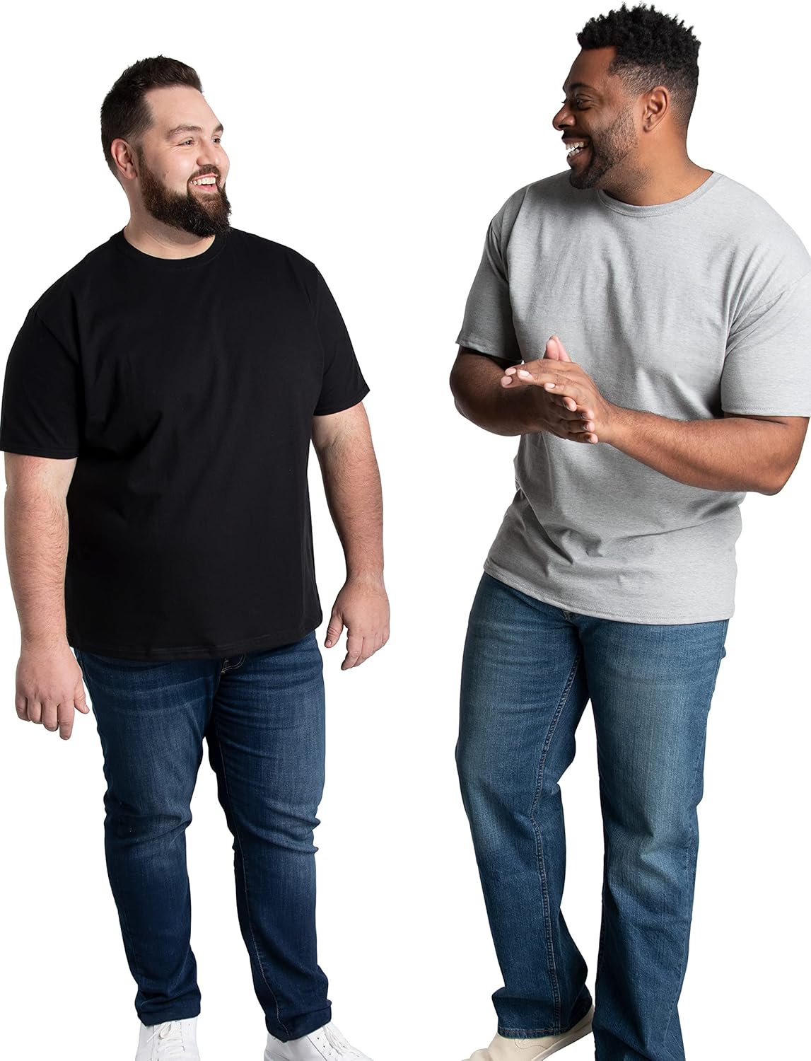Fruit of the Loom mens Eversoft Cotton T-shirts (Big Tall Sizes) T Shirt, Big Tall - Crew Grey Heather, Large Tall US