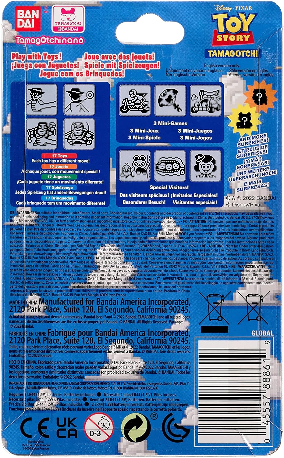 Tamagotchi Nano x Toy Story - Nuvole (blu)
