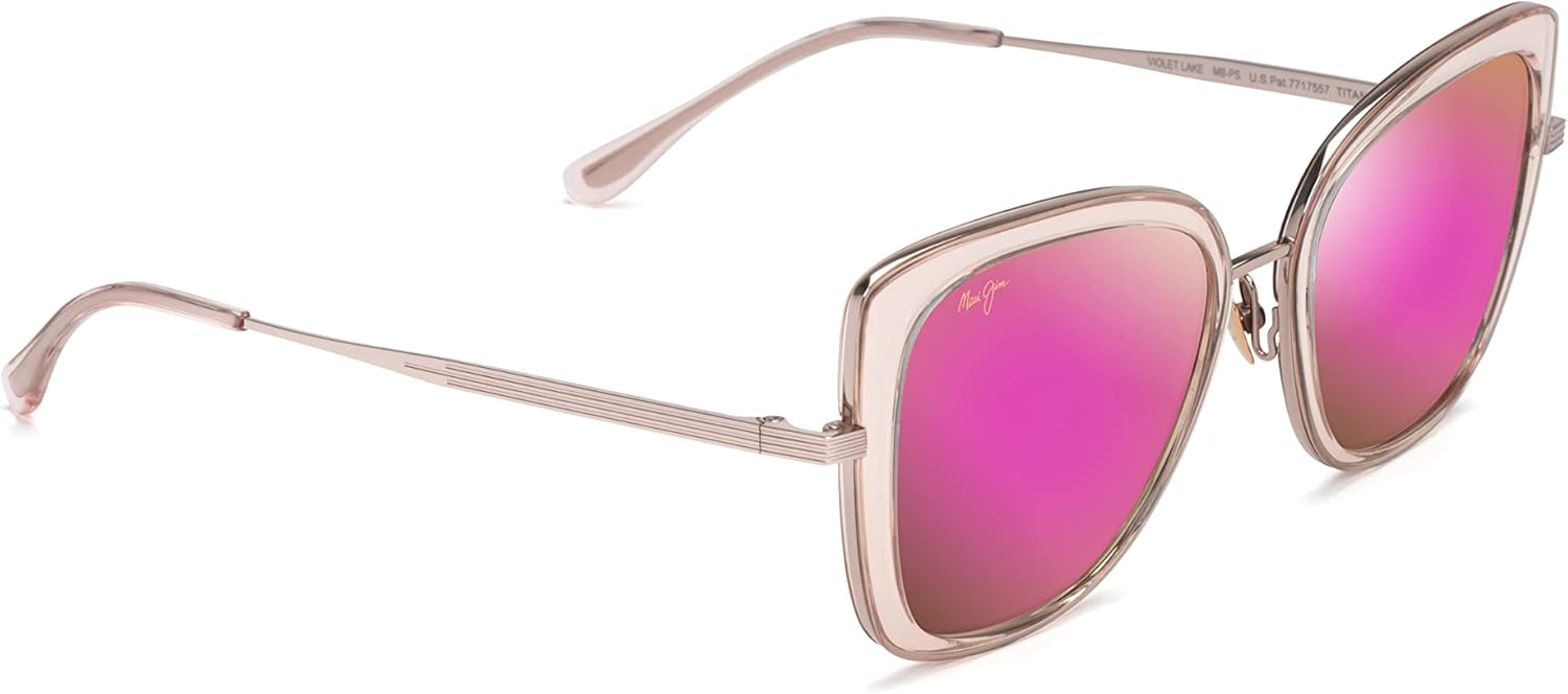 Maui Jim Womens Violet Lake W/Patented Polarizedplus2 Lenses Luxury Sunglasses · v3