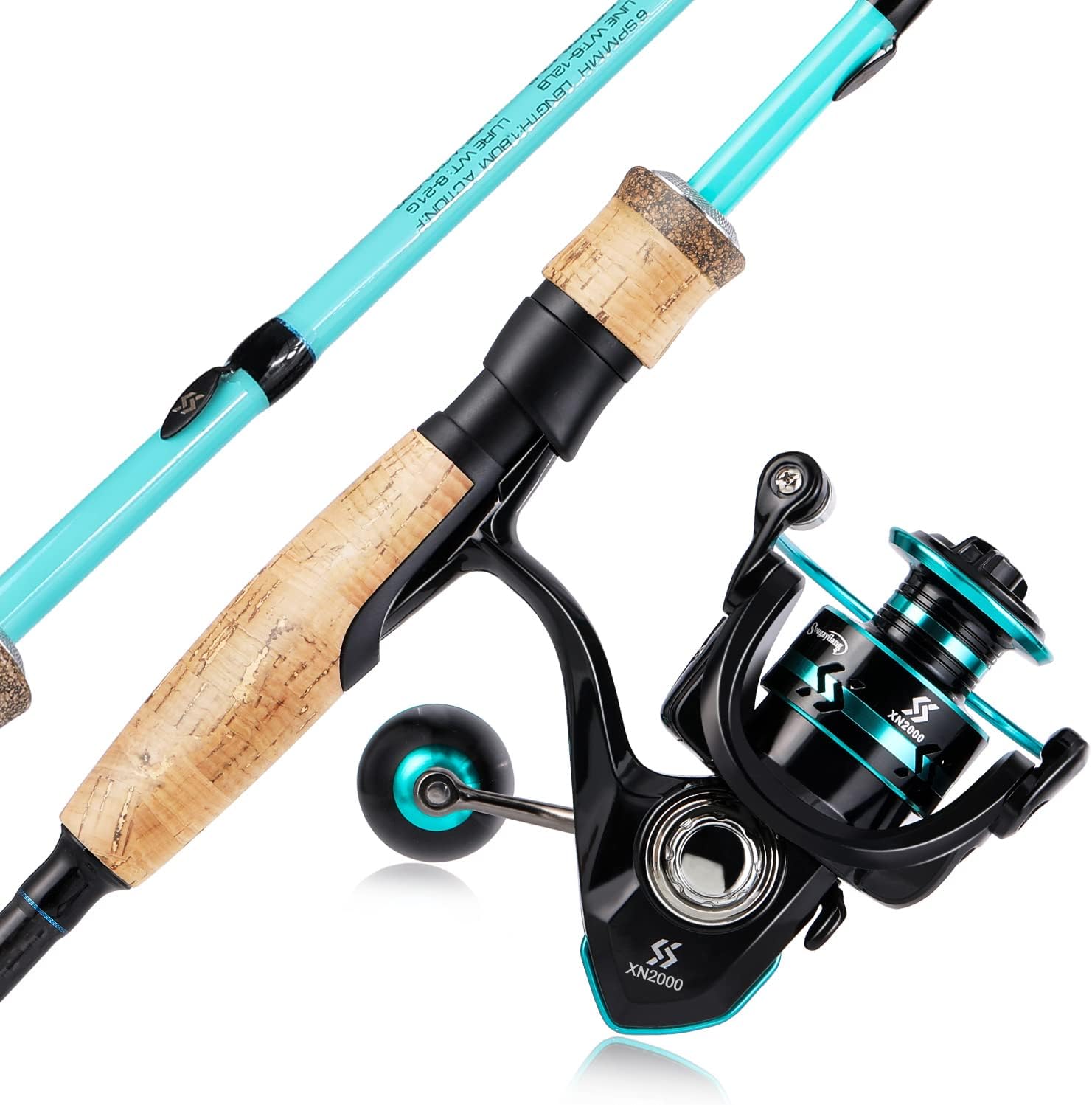 Sougayilang Fishing Rod and Reel Combo, Stainless Steel Guides Fishing Pole with Spinning Reel Combo for Freshwater and Saltwater · v2