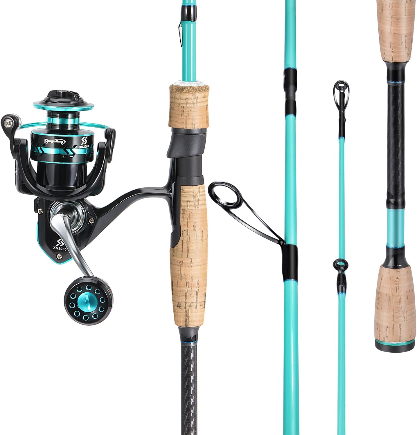 Sougayilang Fishing Rod and Reel Combo, Stainless Steel Guides Fishing Pole with Spinning Reel Combo for Freshwater and Saltwater · v2