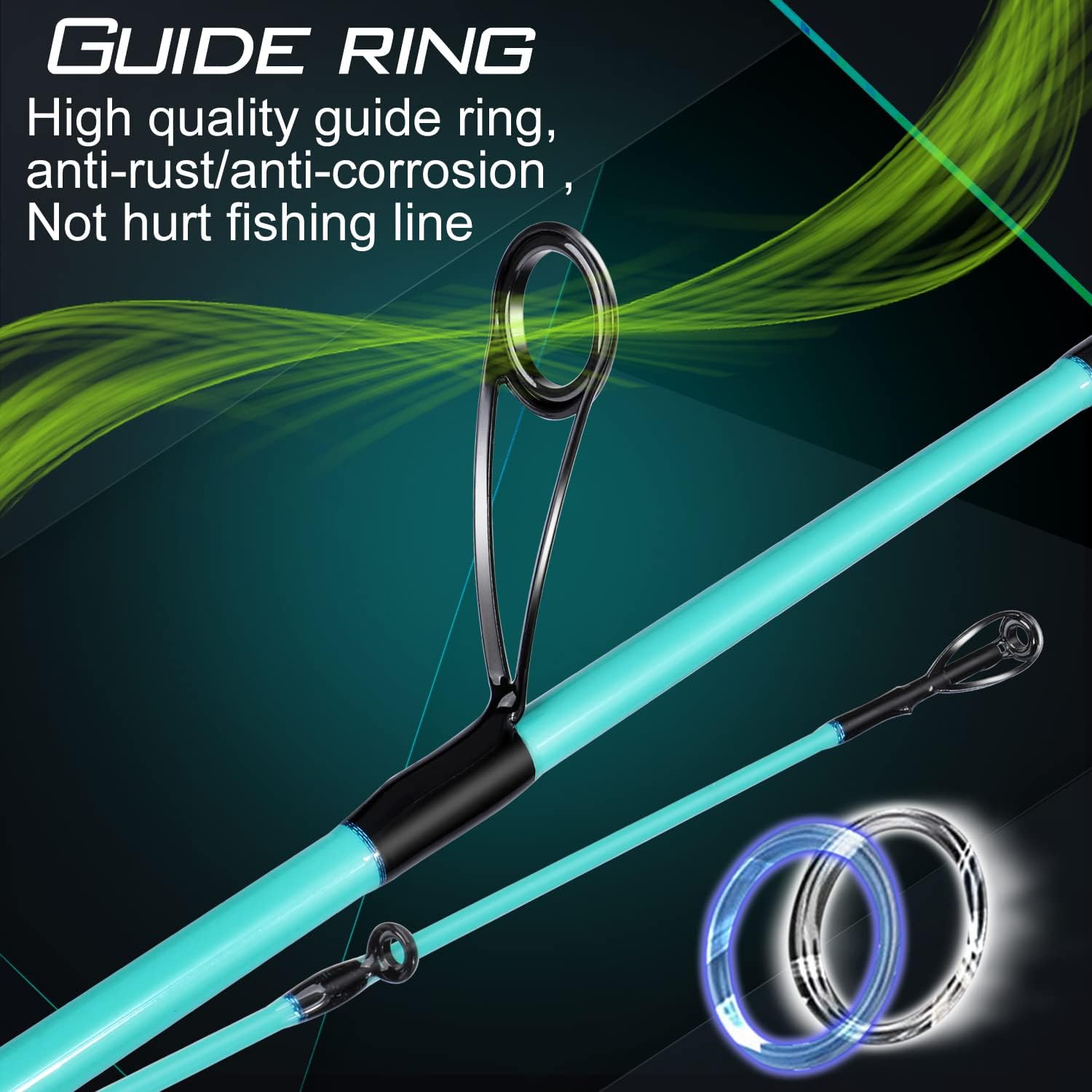 Sougayilang Fishing Rod and Reel Combo, Stainless Steel Guides Fishing Pole with Spinning Reel Combo for Freshwater and Saltwater · v2