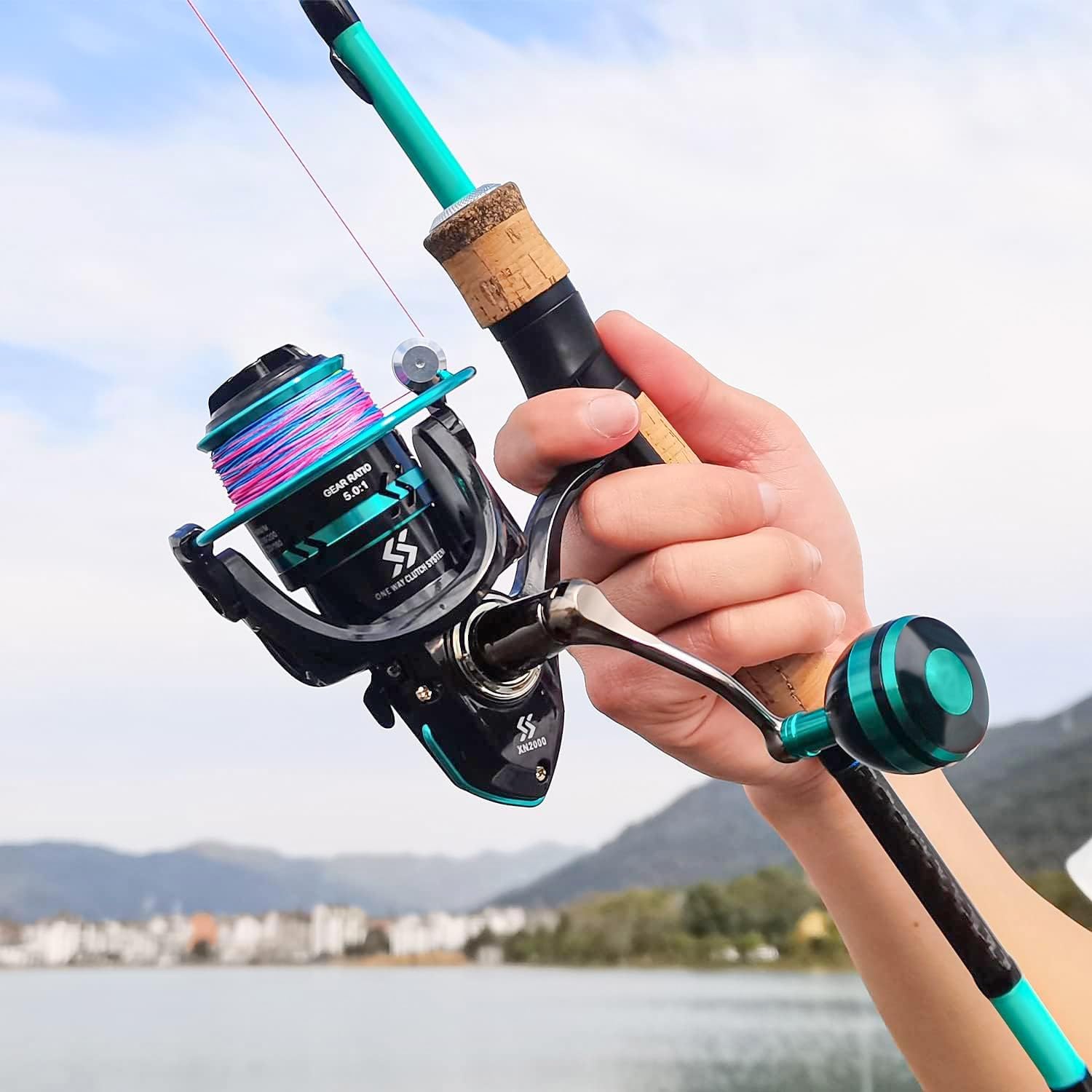 Sougayilang Fishing Rod and Reel Combo, Stainless Steel Guides Fishing Pole with Spinning Reel Combo for Freshwater and Saltwater · v2
