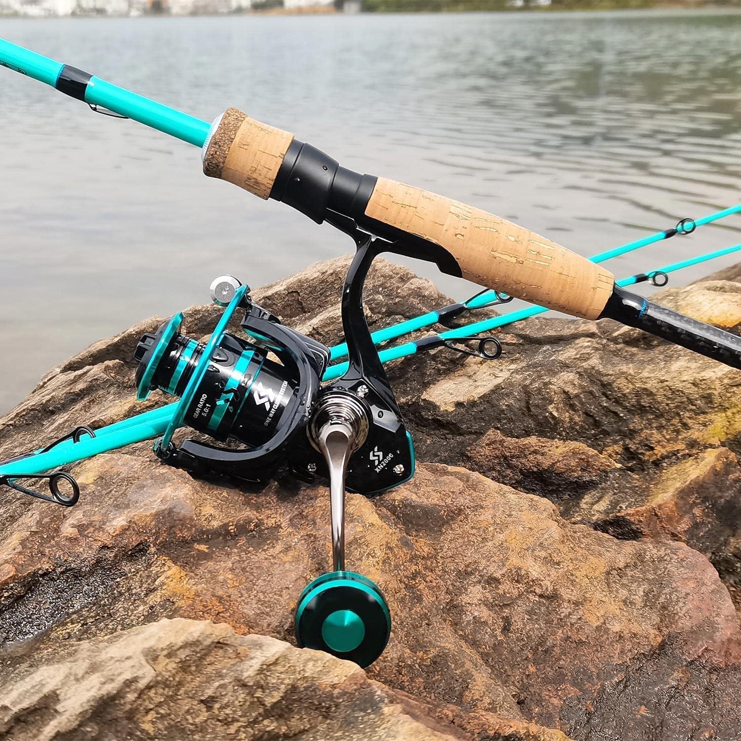 Sougayilang Fishing Rod and Reel Combo, Stainless Steel Guides Fishing Pole with Spinning Reel Combo for Freshwater and Saltwater · v2