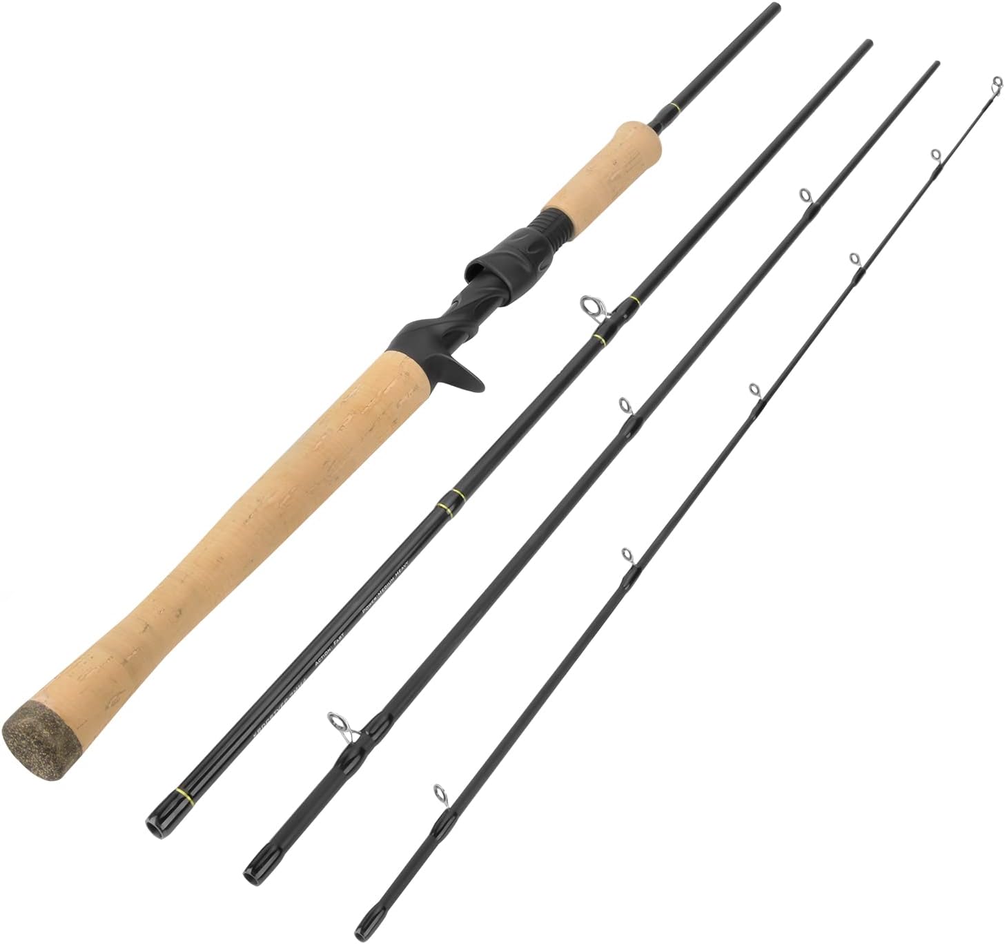 KastKing Valiant Eagle Passage Travel Fishing Rods, 4  6 Pc Pack Rods, Spinning, Casting and Fly Models, IM6 Graphite Blank, Ti Oxide LTS Ring Guides, Beautiful Cork Handles amp; Zippered Travel Case · v3