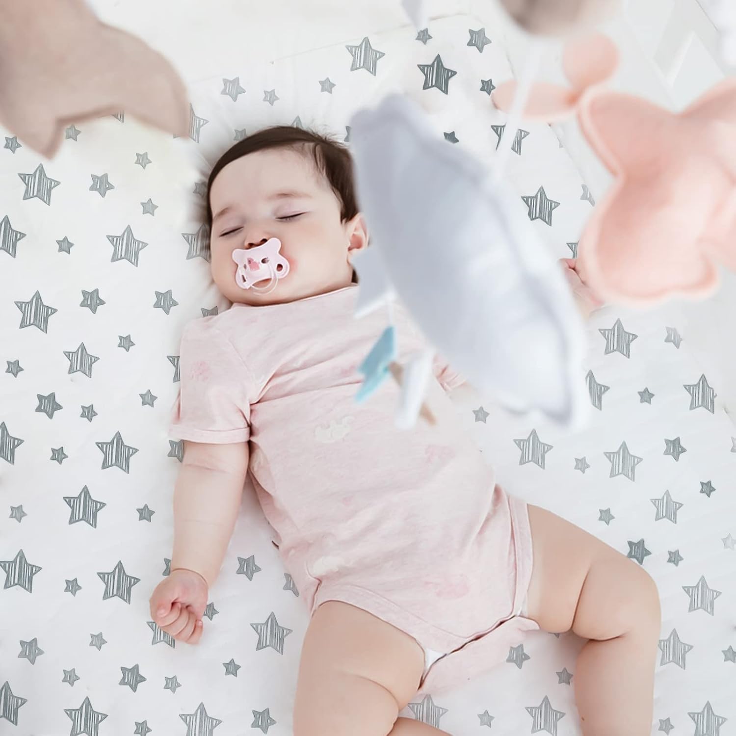 Crib Sheets for Boys or Girls 4 Pack, Fitted Crib Sheet for Standard Size Crib and Toddler Mattresses, Soft and Breathable Crib Sheets Baby Gift Boy Set, White · v2